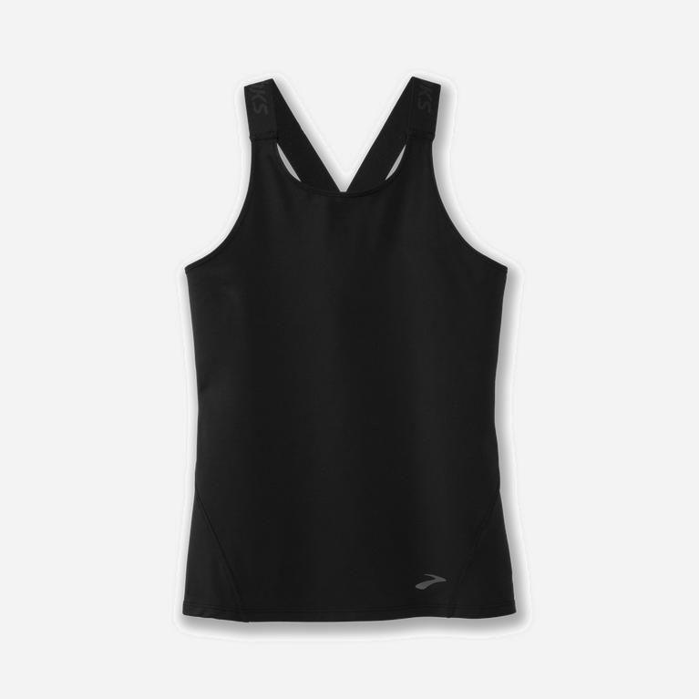 Brooks Pick-Up Running Tank Dame Online - Svart - Norge (SDN530892)